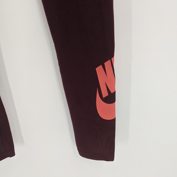 Nike Leg-A-See Purple Logo Full Length Leggings - Picture 4 of 10